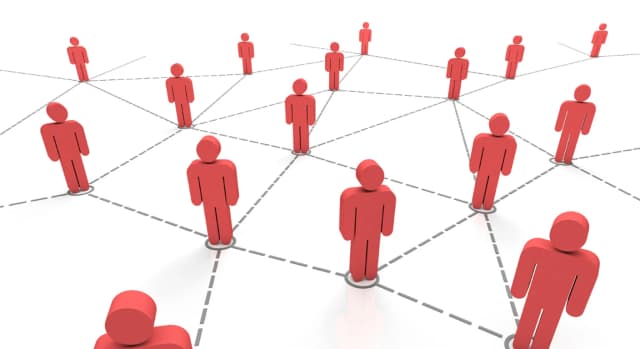 people communicating